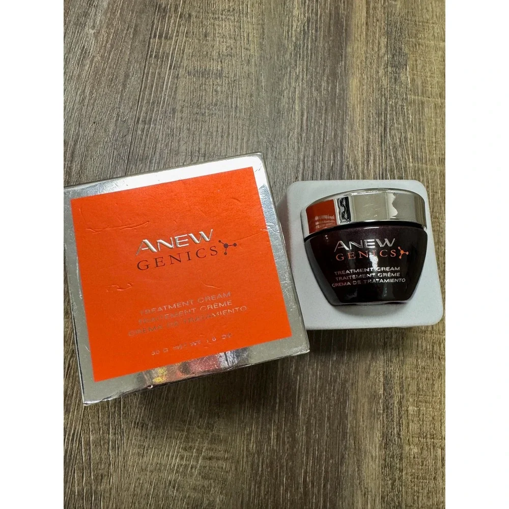 Avon Anew Genics Treatment Cream 1.0 oz Anti-Aging‎ Night Face Moisturizer AHA